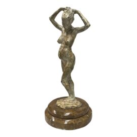 Circa 1999 Richard MacDonald "Mother & Child" Bronze on Marble
