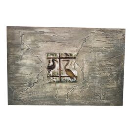 Catherine Butler "Favorite Neighbor" Original Mixed Media Painting