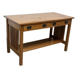 Stickley Mission Oak Fayetteville Library Table. Original Price: $4,000