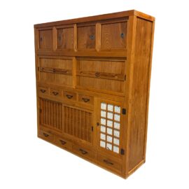 Antique Japanese Single Piece Kyoto Mizuya Kitchen Tansu. Original Price: $5,100
