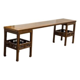 Asian Antique Rosewood Three Piece Alter Table, Set. Original Price: $10,000
