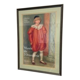 Pierre-Auguste Renoir's "Claude Renoir in Clown Costume" Framed Reproduction Poster