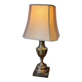 Vintage Stiffel Turned Brass Table Lamp