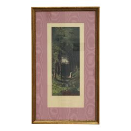 Ambler Art Group "Shady Path" Vintage Etching