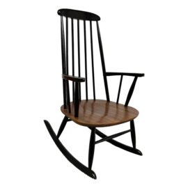 Ilmari Tapiovaara Style Mid Century Spindle Rocker