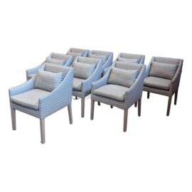 Verellen Jill Dining Chairs, Set of Eight. Original Price: $33,500