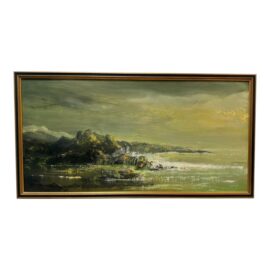Circa 1964 Nan S. Fowler Original Oil Painting on Masonite