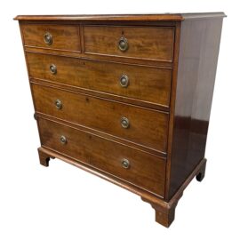 19th Century Mahogany Dresser With Original Hardware