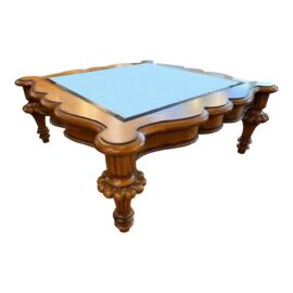 Century Town & Country Glass Inlaid Coffee Table