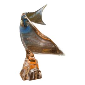 Licio Zanetti Murano Glass Fish Sculpture, Signed
