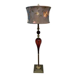 Kinzig Design Metal + Blown Glass Floor Lamp. Original Price: $2,000