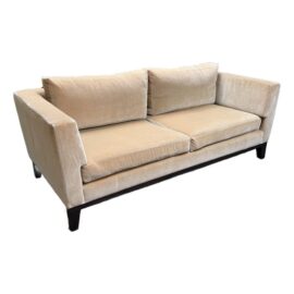 Custom Design Stripe Velvet Sofa