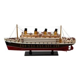 Titanic Wooden Cruise Ship Model with Stand