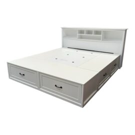 Eastern King Pottery Barn Stratton Storage Platform Bed