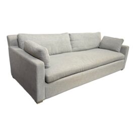 Restoration Hardware Belgian Linen Track Arm Upholstered Sofa. Original Price: $6,200