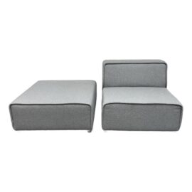 Bo Concept Carmo Slipper Chair + Ottoman. Original Price: $4,400