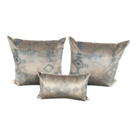 Restoration Hardware Velvet Oushak Diamond Pillows, Set of Three. Original Price: $1,300