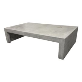 Industrial Concrete Waterfall Coffee Table