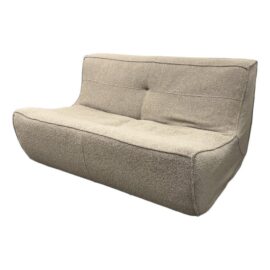 DellaRobbia Rosen Armless Loveseat in Alton-Flurry Upholstery. Original Price: $8,100