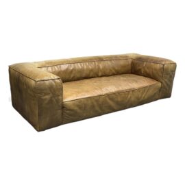 Timothy Oulton for Restoration Hardware Fulham Leather Sofa. Original Price: $6,000