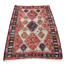 4ft X 6ft 3in Diamond Trellis Afghan Style Rug