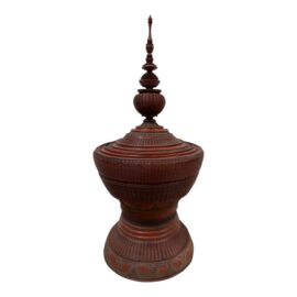 Antique Burmese Offering Vessel With Lid