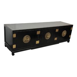 Vintage Asian Far East Low Credenza