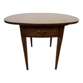 Vintage Mahogany Hepplewhite Drop Leaf Pembroke Table