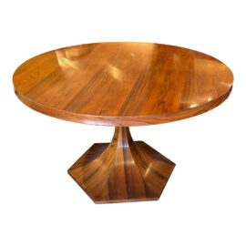 Giulio Moscatelli for Meroni Hexagonal Rosewood Center or Dining Table