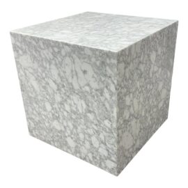 Timothy Oulton for Restoration Hardware Marble Plinth Cube Side Table. Original Price: $1,500