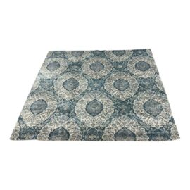7ft 10in X 7ft 11in Tibetan Style Carpet Hand Woven in India. Original Price: $2,000