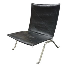 Fritz Hansen for Design Within Reach Black Leather Easy Chair. Original Price: $8,000