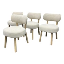 NEW Custom Design Jane Dining Room Chairs, Set of Four. Original Price: $3,200