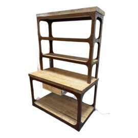 Industrial Wood + Iron Hutch
