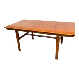 Arne Halvorsen for L. Jacobsen Extension Teak Dining Table