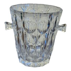 Cut Glass Ice Bucket With Handles
