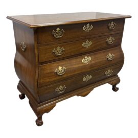 Baker Furniture Chippendale Style Bombe Chest