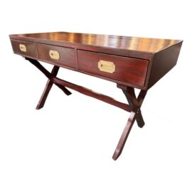 Vintage Campaign Style Writing Desk
