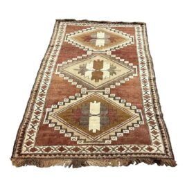 4ft 3in X 7ft Bohemian Hand Knotted Turkish Area Rug