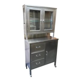 Mid 20th Century Stainless Medical Cabinet