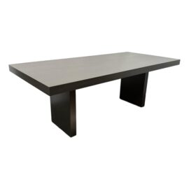 Custom Design Contemporary Espresso Double Pedestal Table