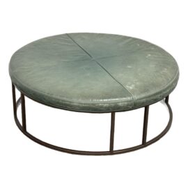 Mitchell Gold & Bob Williams Carmen Leather Ottoman. Original Price: $2,500