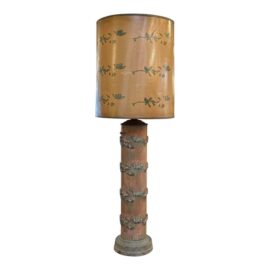 Antique Wallpaper Printing Roll Table Lamp