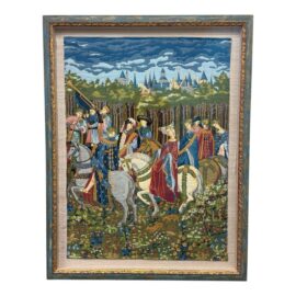 Bruges Flanders Tapestry 'The Mois De Mai' (The Month of May) With Certificate, Framed