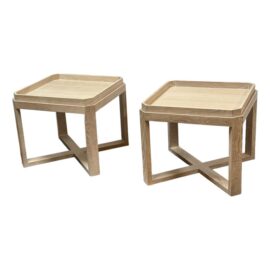 Highland House Cocktail Tables, Pair. Original Price: $2,400