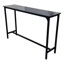 Contemporary Black Finish Bar Height Pub Table / Console