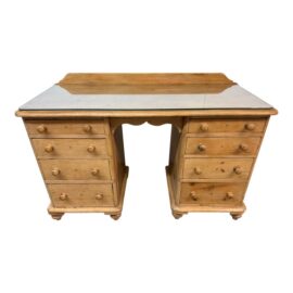 Antique Pine Kneehole Desk