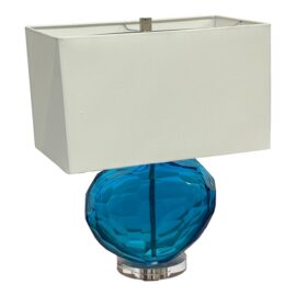 NEW Currey & Company Fitzwater Faceted Glass Table Lamp. Original Price: $700