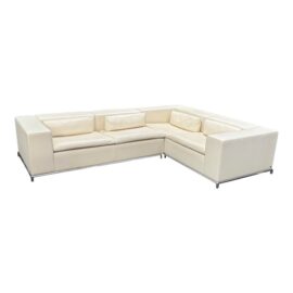 De Sede Leather Two Piece Sectional. Original Price: $20,000