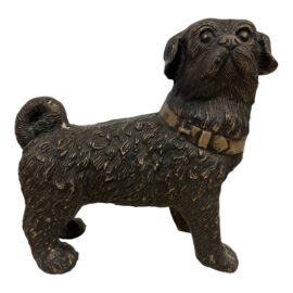 Vintage Brass Pug Figure